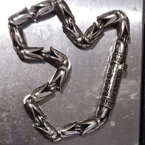 NWT MEN'S SEXY BALI AUTHENTIC GENUINE STAINLESS STEEL HEAVY CHUNKY BRACELET